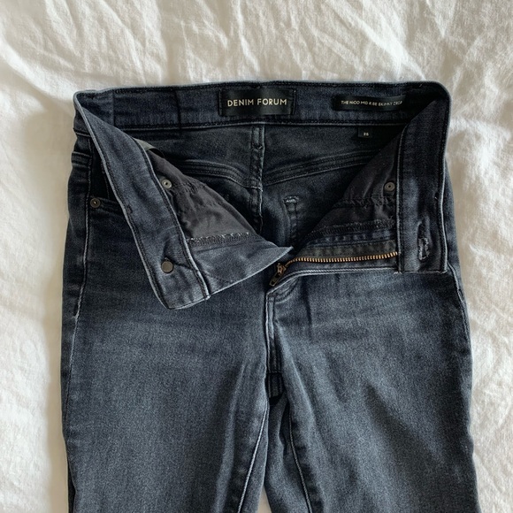 Denim Forum The Nico Mid Rise Skinny Denim Jeans 26L - Picture 10 of 13